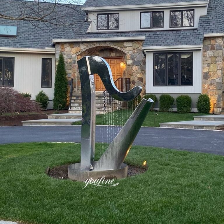 American Villa Entrance outdoor fountain project