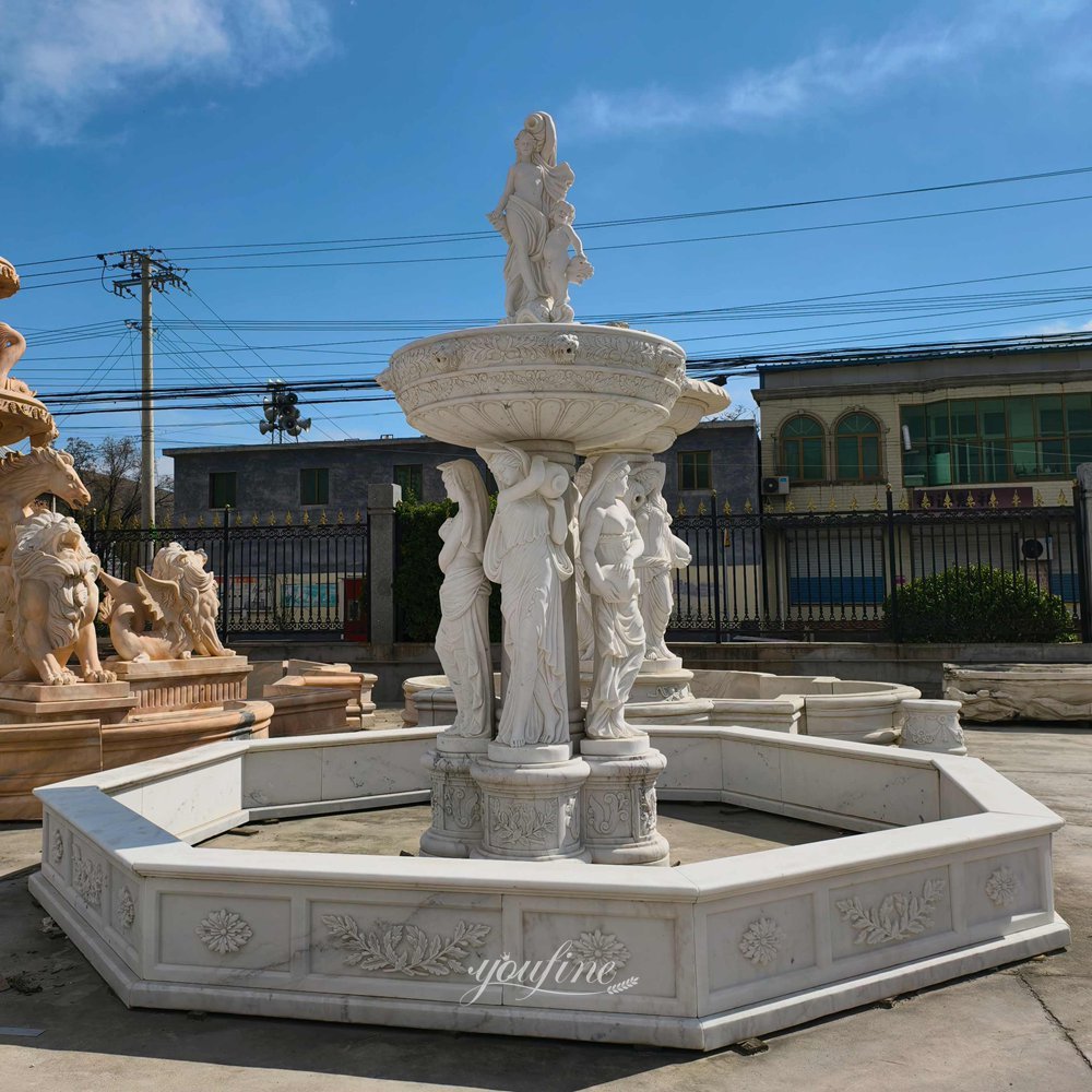 white carved large marble baroque fountain for sale white carved large marble baroque fountain