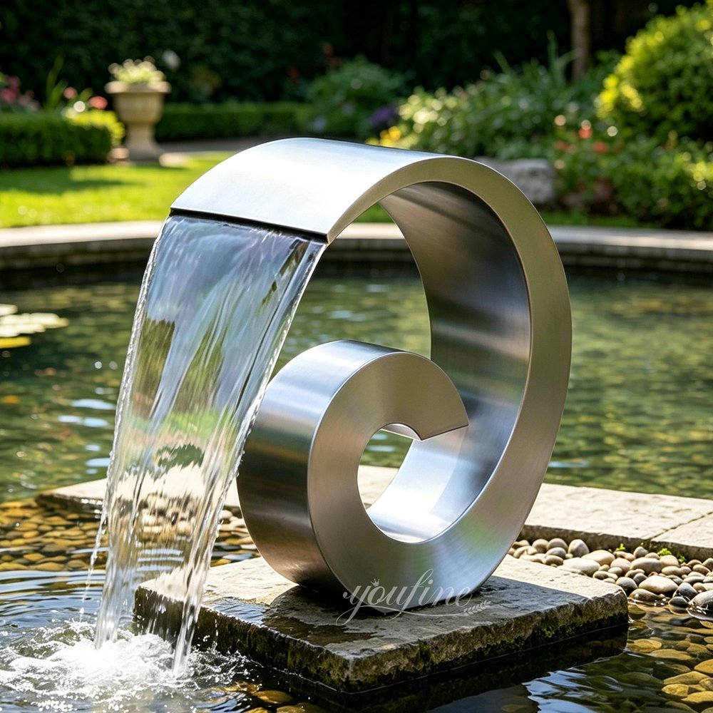 matted g shape stainless steel pool fountain for garden matted g shape stainless steel pool fountain for garden