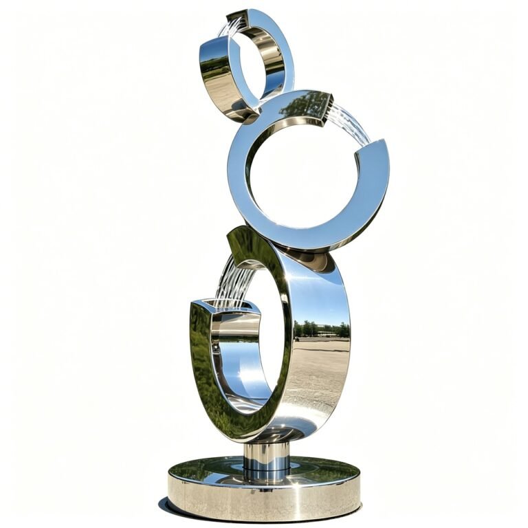 mirror stainless steel 3c style water fountain