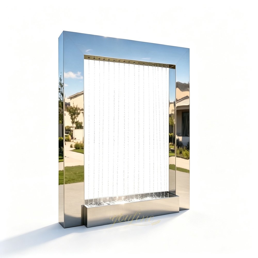 rectangular stainless steel rain curtain fountain for sale rectangular stainless steel rain curtain fountain