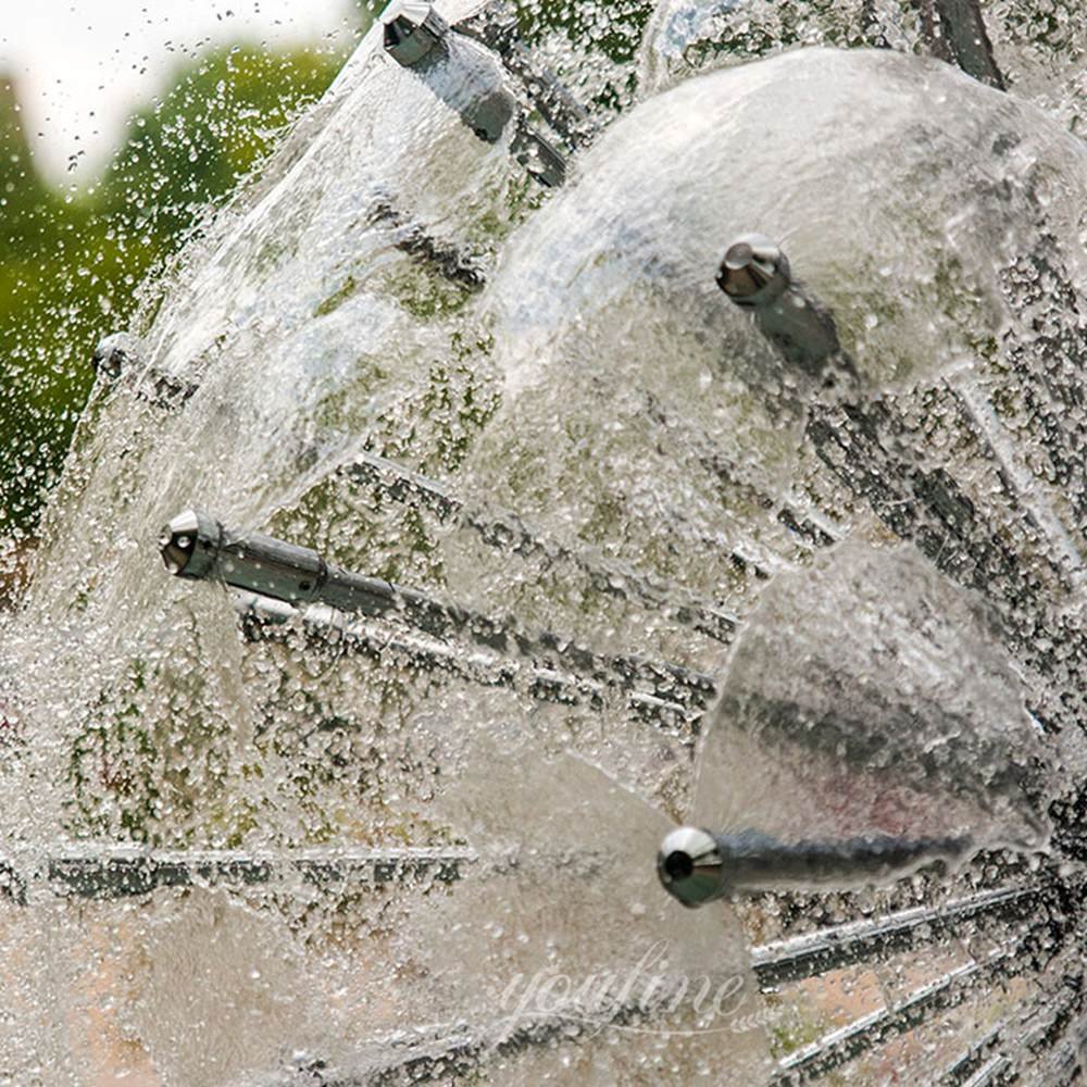 stainless steel dandelion fountain detail stainless steel dandelion fountain detail