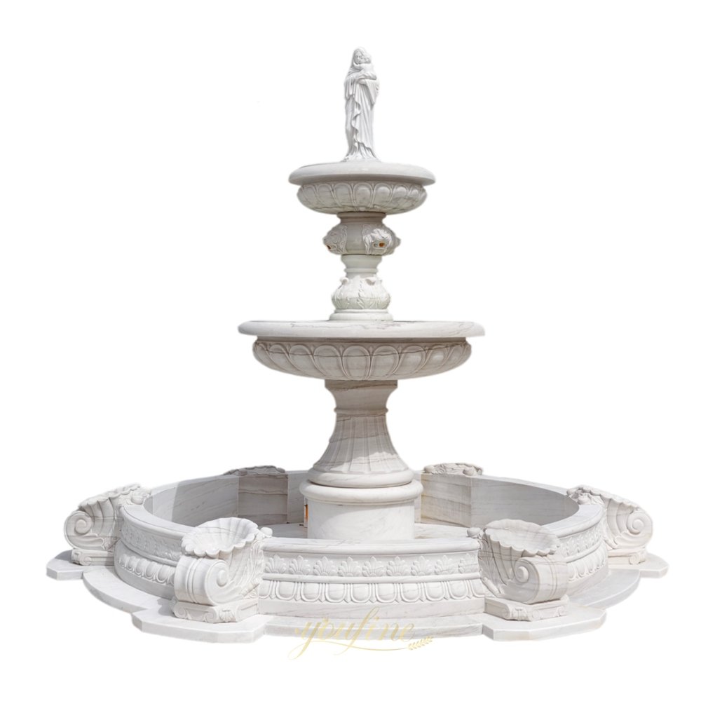 tiered marble virgin mary holding baby jesus statue fountain for sale tiered marble virgin mary holding baby jesus statue fountain