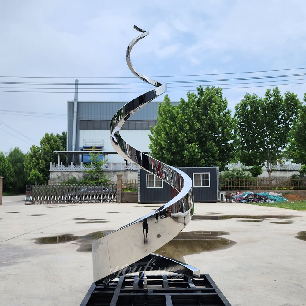 stainless steel spiral water feature sculpture for sale stainless steel spiral water feature sculpture