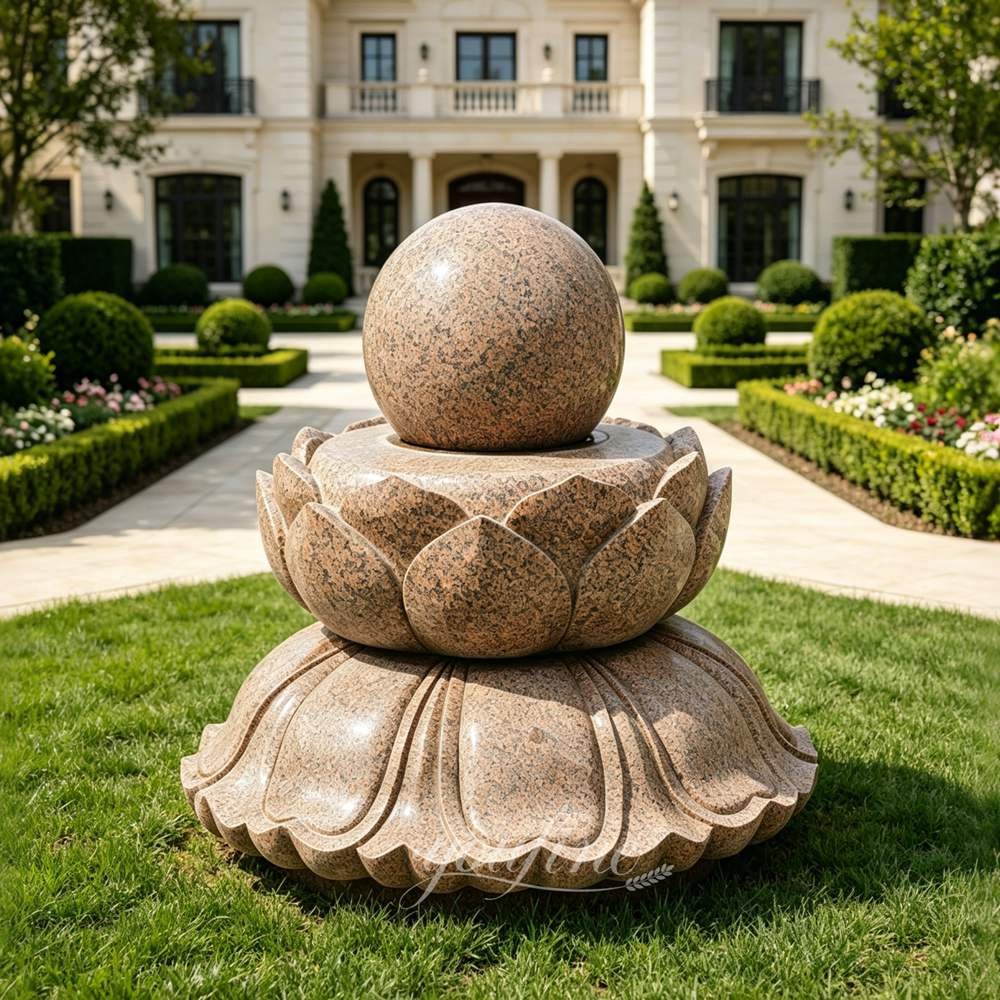 granite lotus fountain for outdoor decor granite lotus fountain for outdoor decor