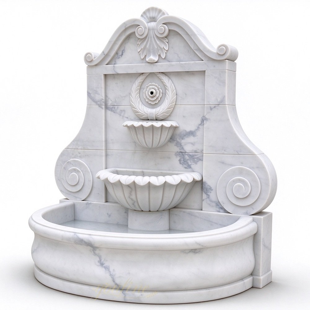 european neoclassical style wall fountain side view european neoclassical style wall fountain side view