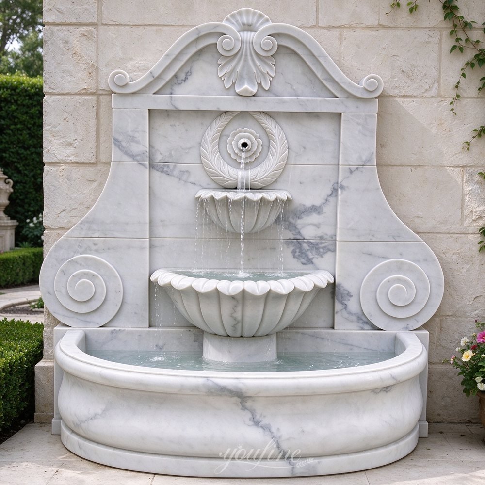 european neoclassical style wall fountain for yard decor