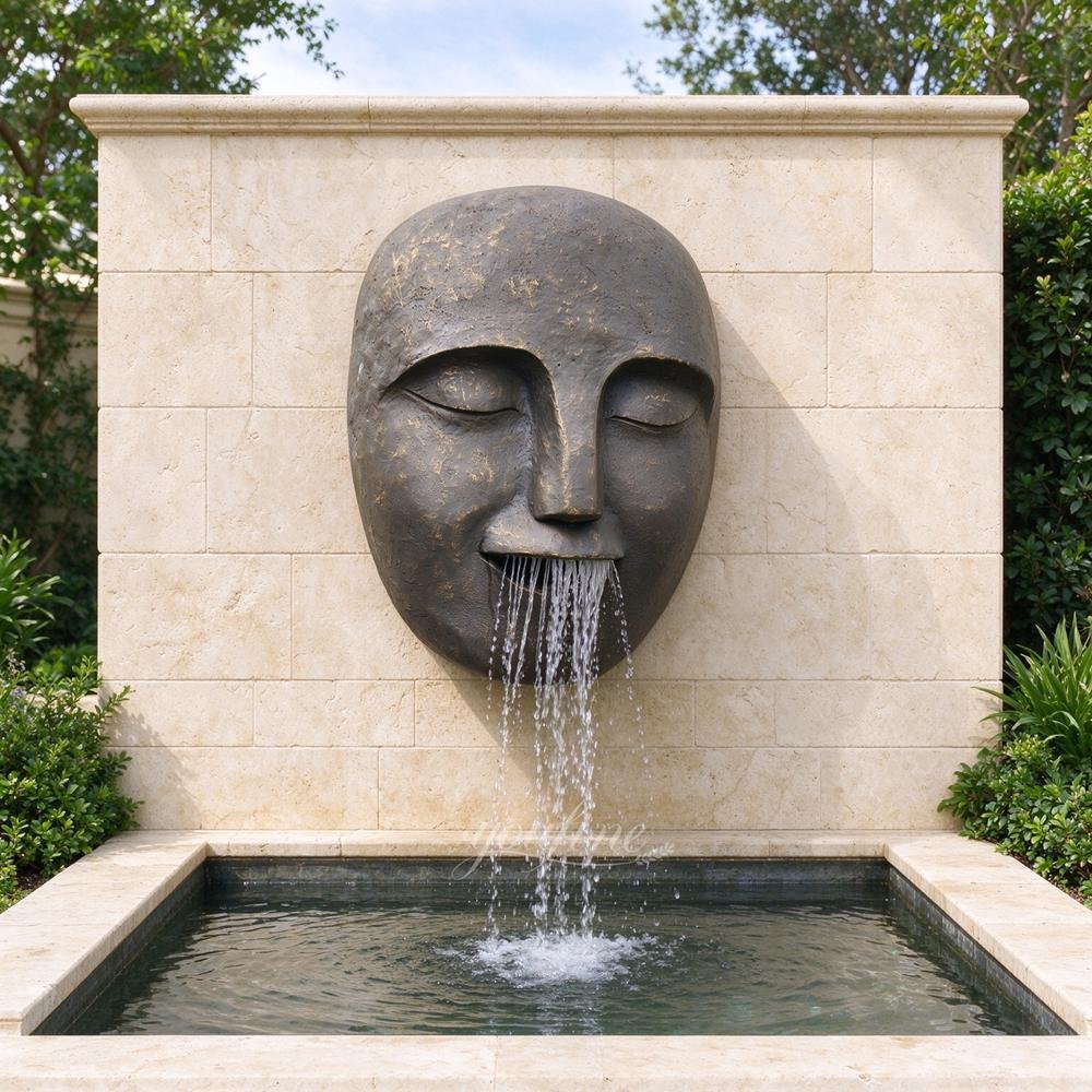 funny bronze face sculpture fountain for yard wall decor funny bronze face sculpture fountain for yard wall decor