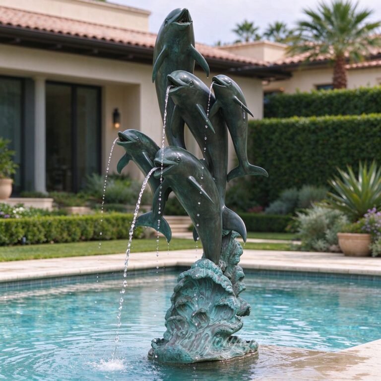 bronze fountain